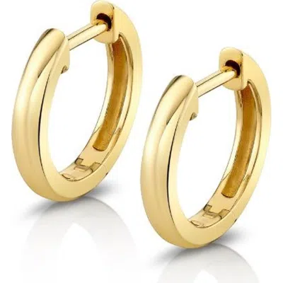 Michael M Orb Thin Huggie Hoop Earring In Gold