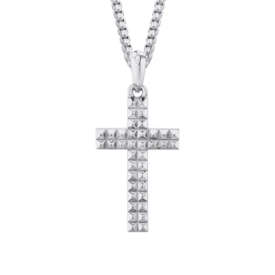 Michael M Tetra Cross Pendant In Metallic