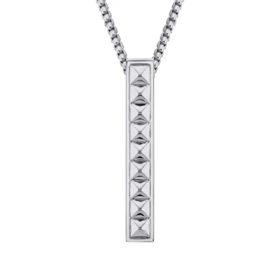Michael M Tetra Pillar Necklace Pendant In Metallic