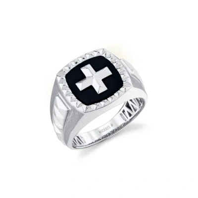 Michael M Tetra Signet Ring In Metallic