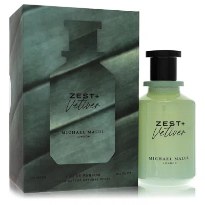 Michael Malul 2pcs Combo Gift Set  Zest + Vetiver By  Eau De Parfum Spray 3.4 oz For Men In Green