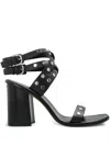 Michael Michael Kors 100mm Irene Sandals In Black