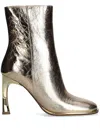 Michael Michael Kors 100mm Kelsea Boots In Gold