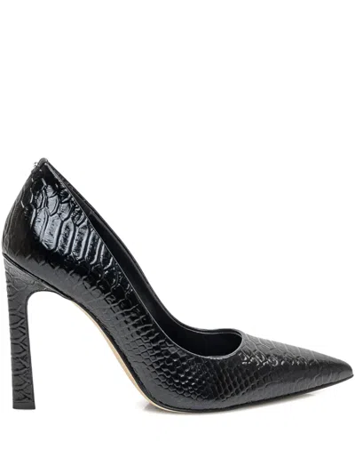 Michael Michael Kors 100mm Snakeskin-textured Pointed-toe Pumps