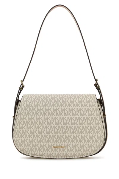 Michael Michael Kors Michael By Michael Kors Printed Canvas Moore Shoulder Bag In Neutral