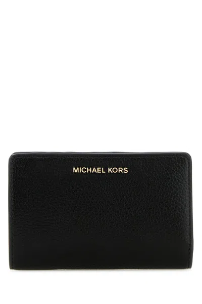 Michael Michael Kors Michael By Michael Kors Black Leather Wallet