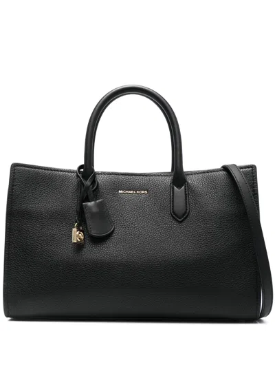 MICHAEL MICHAEL KORS SCARLETT MEDIUM EW SATCHEL BAG,30F4GETS2L 096 001 BLACK