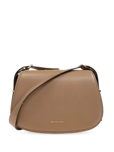 Michael Michael Kors Lydia Medium Flap Messenger Bag In Beige