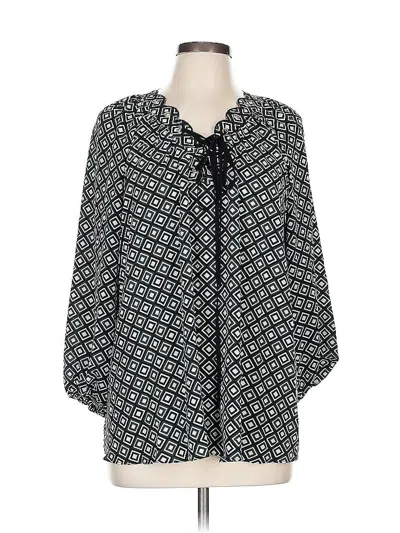 Pre-owned Michael Michael Kors 3/4 Sleeve Blouse In Black