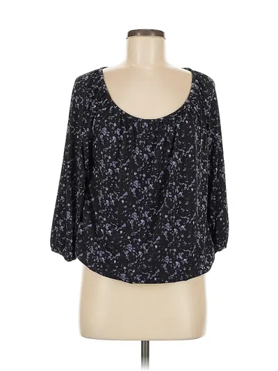 Pre-owned Michael Michael Kors 3/4 Sleeve Blouse In Black