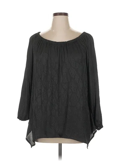 Pre-owned Michael Michael Kors 3/4 Sleeve Blouse In Black