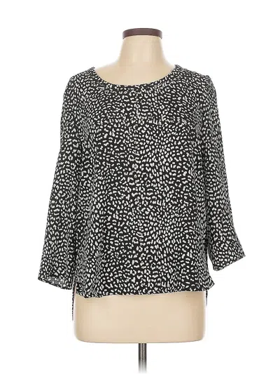 Pre-owned Michael Michael Kors 3/4 Sleeve Blouse In Black