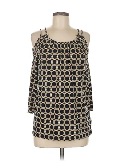 Pre-owned Michael Michael Kors 3/4 Sleeve Blouse In Black