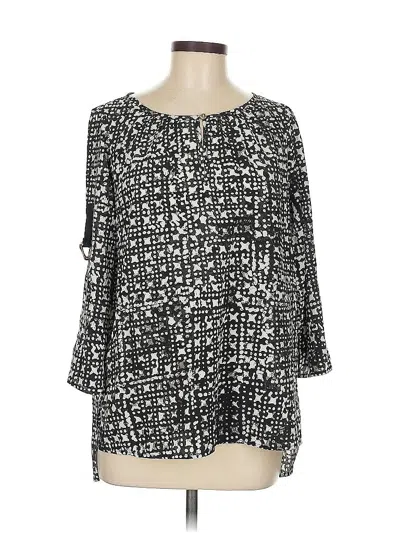 Pre-owned Michael Michael Kors 3/4 Sleeve Blouse In Black