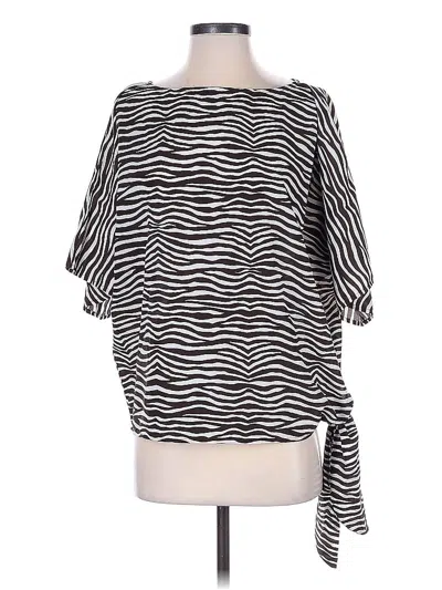 Pre-owned Michael Michael Kors 3/4 Sleeve Blouse In Black