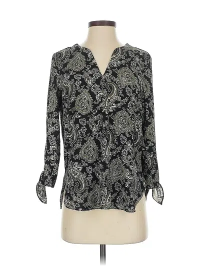 Pre-owned Michael Michael Kors 3/4 Sleeve Blouse In Black