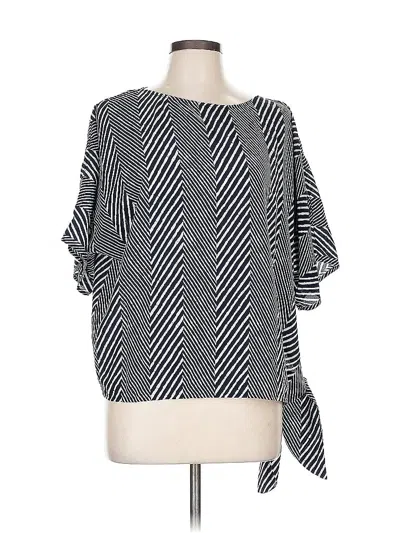 Pre-owned Michael Michael Kors 3/4 Sleeve Blouse In Black