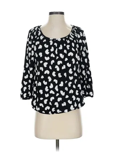 Pre-owned Michael Michael Kors 3/4 Sleeve Blouse In Black
