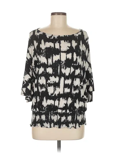 Pre-owned Michael Michael Kors 3/4 Sleeve Blouse In Black