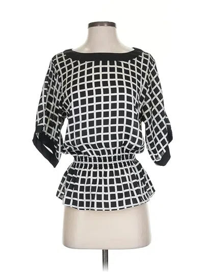 Pre-owned Michael Michael Kors 3/4 Sleeve Blouse In Black