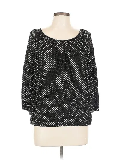 Pre-owned Michael Michael Kors 3/4 Sleeve Blouse In Black