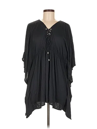 Pre-owned Michael Michael Kors 3/4 Sleeve Blouse In Black