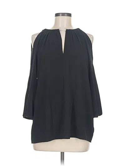 Pre-owned Michael Michael Kors 3/4 Sleeve Blouse In Black