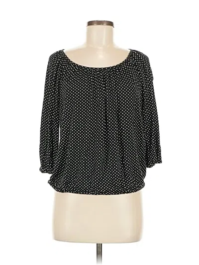 Pre-owned Michael Michael Kors 3/4 Sleeve Blouse In Black