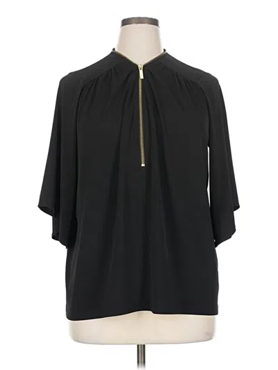 Pre-owned Michael Michael Kors 3/4 Sleeve Blouse In Black