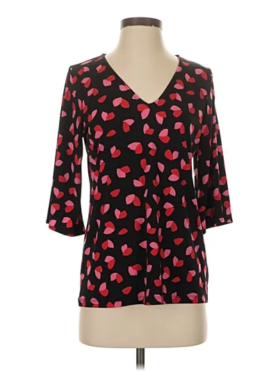 Pre-owned Michael Michael Kors 3/4 Sleeve Blouse In Black