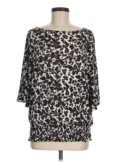 Pre-owned Michael Michael Kors 3/4 Sleeve Blouse In Black