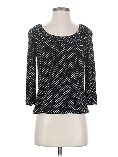 Pre-owned Michael Michael Kors 3/4 Sleeve Blouse In Black