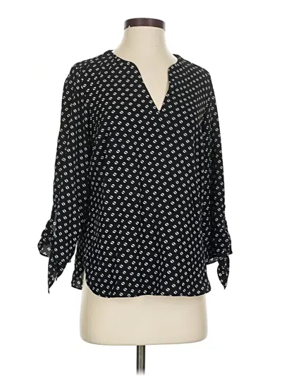 Pre-owned Michael Michael Kors 3/4 Sleeve Blouse In Black