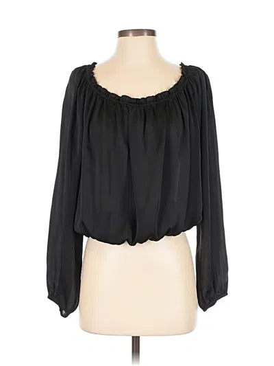 Pre-owned Michael Michael Kors 3/4 Sleeve Blouse In Black