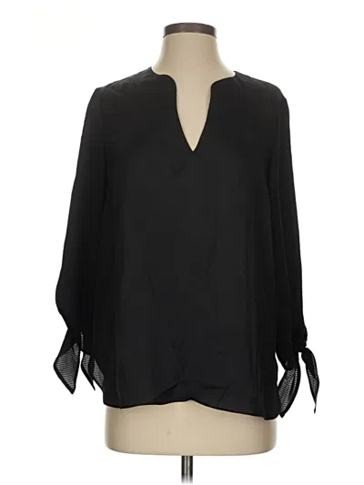 Pre-owned Michael Michael Kors 3/4 Sleeve Blouse In Black