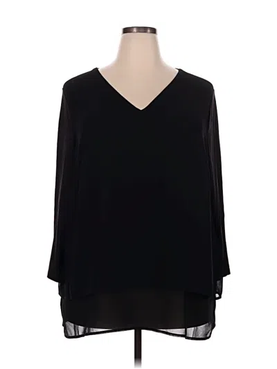 Pre-owned Michael Michael Kors 3/4 Sleeve Blouse In Black