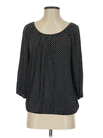 Pre-owned Michael Michael Kors 3/4 Sleeve Blouse In Black