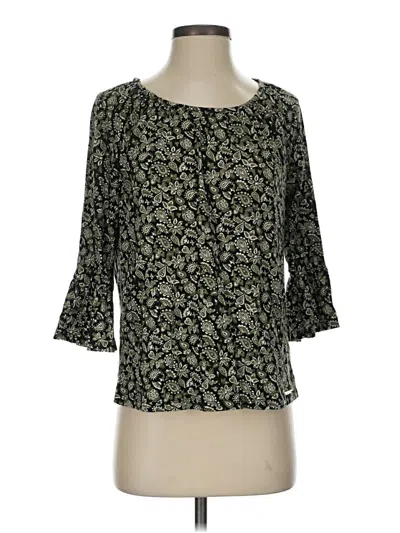 Pre-owned Michael Michael Kors 3/4 Sleeve Blouse In Black