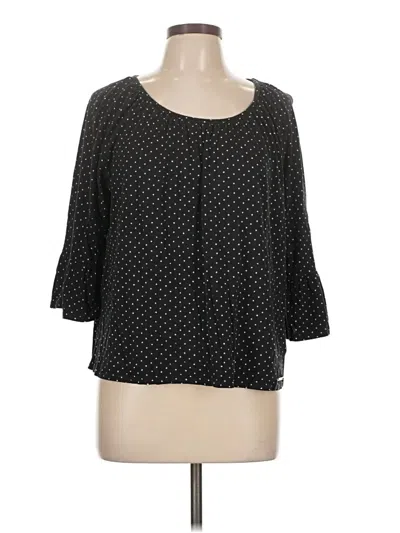 Pre-owned Michael Michael Kors 3/4 Sleeve Blouse In Black
