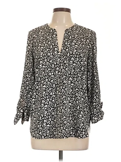 Pre-owned Michael Michael Kors 3/4 Sleeve Blouse In Black