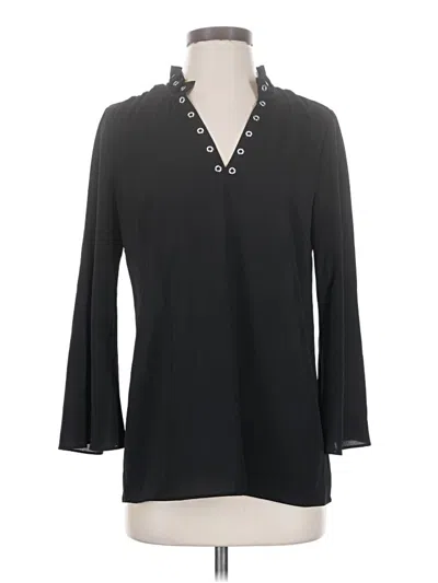 Pre-owned Michael Michael Kors 3/4 Sleeve Blouse In Black
