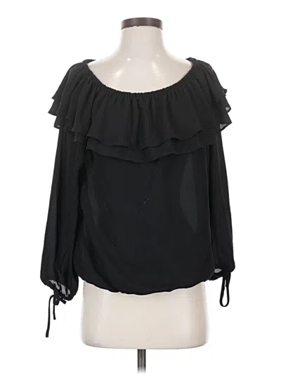 Pre-owned Michael Michael Kors 3/4 Sleeve Blouse In Black