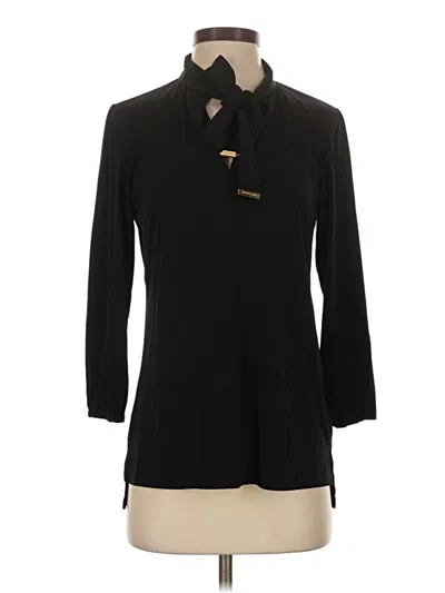 Pre-owned Michael Michael Kors 3/4 Sleeve Blouse In Black