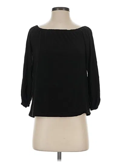 Pre-owned Michael Michael Kors 3/4 Sleeve Blouse In Black