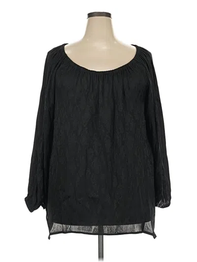 Michael Michael Kors 3/4 Sleeve Blouse In Black