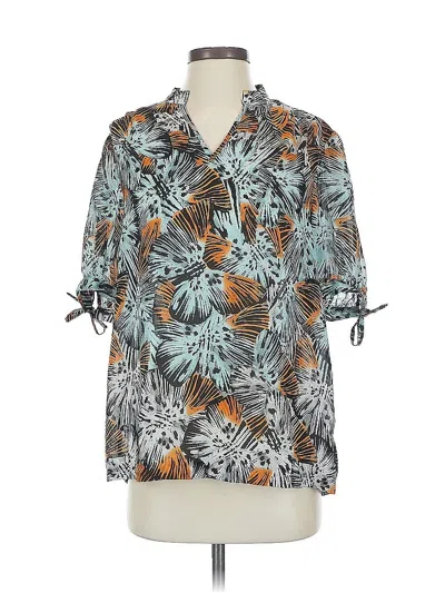 Pre-owned Michael Michael Kors 3/4 Sleeve Blouse In Blue