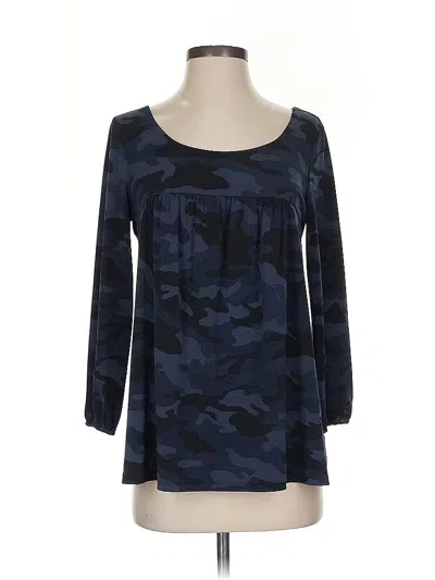 Pre-owned Michael Michael Kors 3/4 Sleeve Blouse In Blue