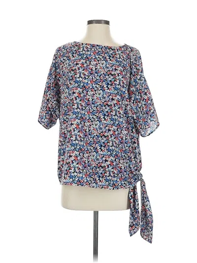 Pre-owned Michael Michael Kors 3/4 Sleeve Blouse In Blue