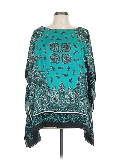 Pre-owned Michael Michael Kors 3/4 Sleeve Blouse In Blue