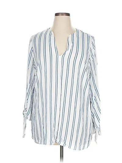 Pre-owned Michael Michael Kors 3/4 Sleeve Blouse In Blue